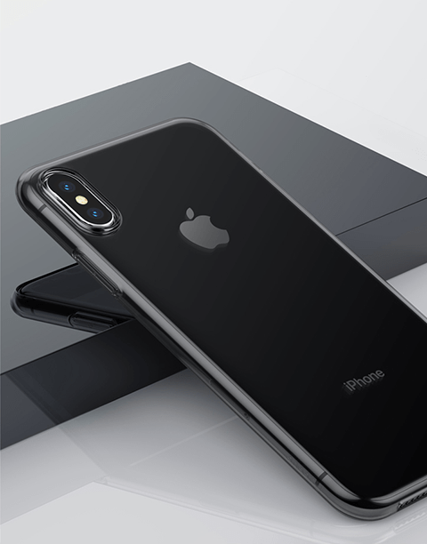 Simplicity By Baseus Slim Transparent Soft Clear TPU iPhone Xs | X Black