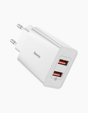 Baseus Speed Mini Dual QC3.0 USB Charger 18W - White