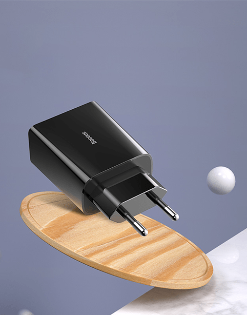 Baseus Speed Mini Dual QC3.0 USB Charger 18W - Black