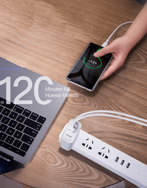 Baseus Speed PPS 30W/5A Type-C PD + USB Q3.0 Fast Charger | Black