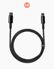 Baseus Tungsten Gold PD 20W Fast Cable Type-C to iP 1M - Black