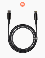 Baseus Tungsten Gold PD 20W Fast Cable Type-C to iP 2M - Black