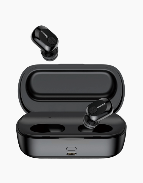 Baseus W01 TWS 3D Stereo, Working 6-7h, IPX5 Waterproof &amp; BT v5.0 Black
