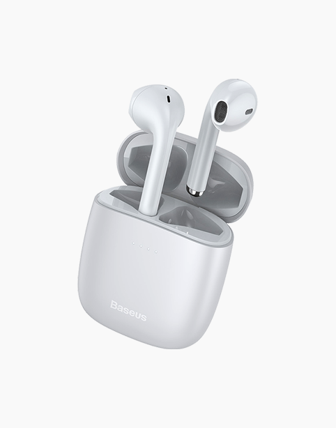 Baseus W04 True Wireless Earbuds, Touch Control, iPX54 White