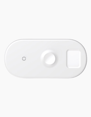 Baseus Smart 3in1 Wireless Charger For iPhone/Apple Watch/AirPods - White