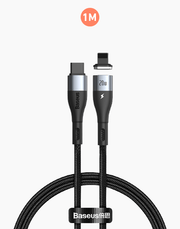 Baseus Zinc Magnetic Safe 20W PD Fast Cable Type-C To IP 1m - Black