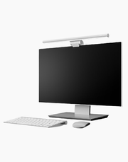 Baseus i-wok Series USB dimming screen hanging light in white, with sleek design and adjustable brightness for desk or workspace.