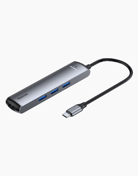 Baseus Mechanical Eye Six-in-one Smart HUB Docking Station - Grey