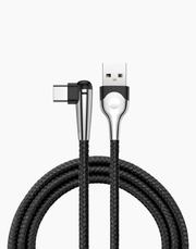 Baseus Sharp-Bird Type-C Cable With 90 Degree Bend, QC3.0 | Black