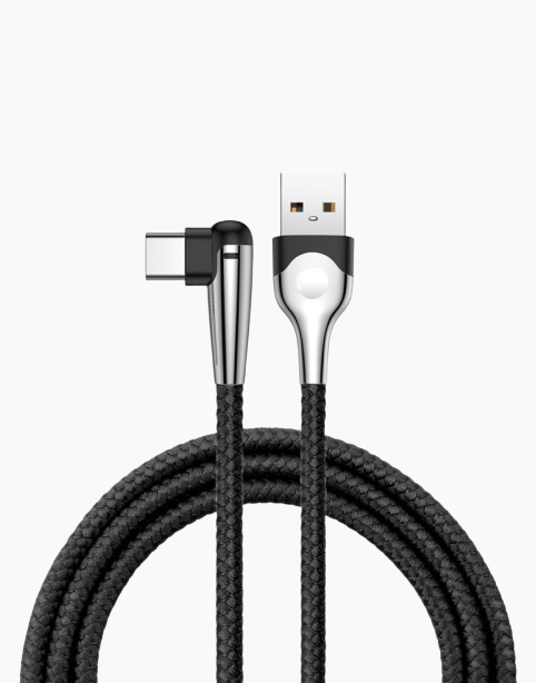 Baseus Sharp-Bird Type-C Cable With 90 Degree Bend, QC3.0 | Black