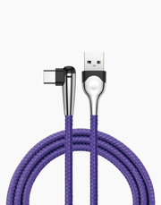 Baseus Sharp-Bird Type-C Cable With 90 Degree Bend, QC3.0 | Purple