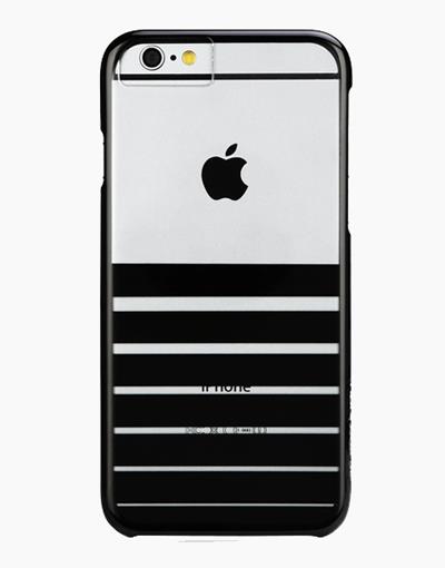 Black Smartkoshk iPhone 6/6s Engage Plus protective case shown from the front, highlighting its sleek black design.