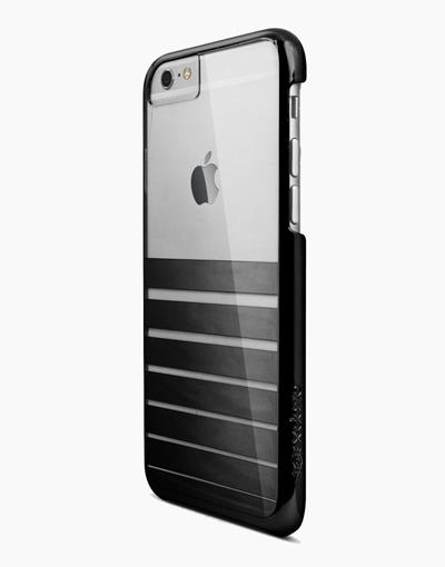 Black Smartkoshk Engage Plus case for iPhone 6/6s, shown on a sleek black phone with precise cutouts and a smooth finish.