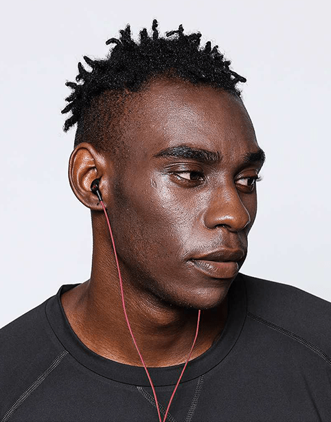 BlitzWolf® AIRAUX AA-HE1 In-ear Earphone With Mic, iPX5 - RedBlack