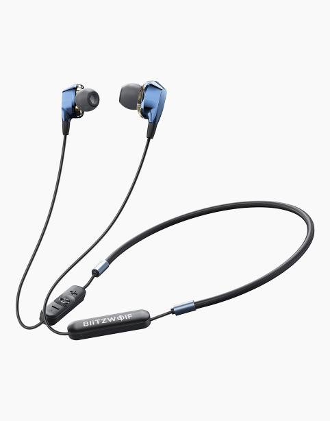 BlitzWolf® BW-BTS4 Wireless Earphone Magnetic With Mic IPX5 - Black