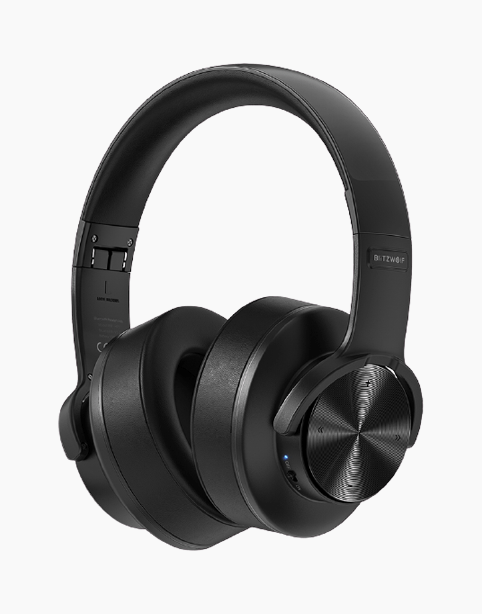 BlitzWolf® BW-HP2 Wireless Headphone, 50mm Driver, Support Memory - Black