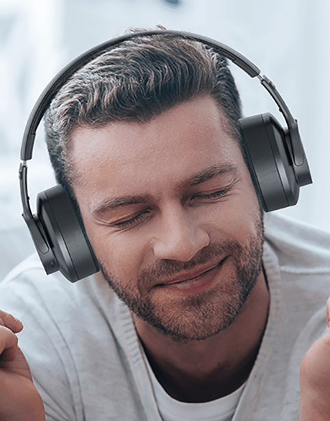 BlitzWolf® BW-HP2 Wireless Headphone, 50mm Driver, Support Memory - Black