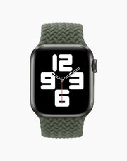 Coteetcl Braided Solo Loop Nylon Apple Watch 44/42mm - Green