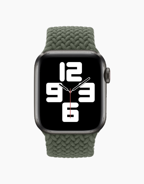 Coteetcl Braided Solo Loop Nylon Apple Watch 44/42mm - Green