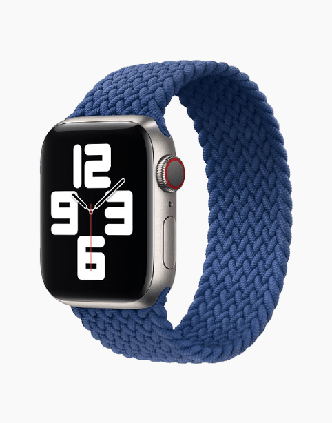 Coteetcl Braided Solo Loop Nylon Apple Watch 44/42mm - Blue