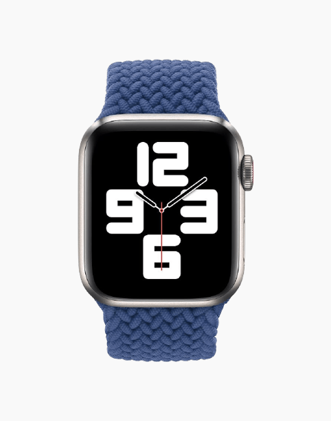 Coteetcl Braided Solo Loop Nylon Apple Watch 44/42mm - Blue
