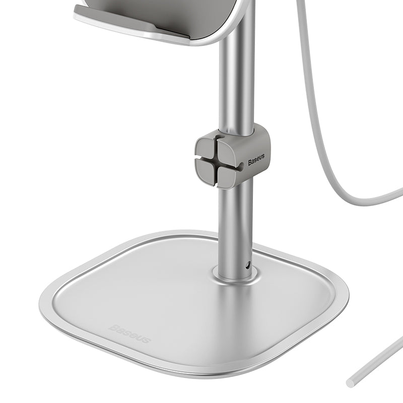 Baseus Literary Youth Desktop Bracket Fast Wireless Charging 15w Silver