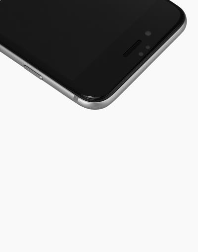 Smartkoshk iPhone 6s Plus CP+ Max curved screen in black, showcasing the sleek, black display with rounded edges.