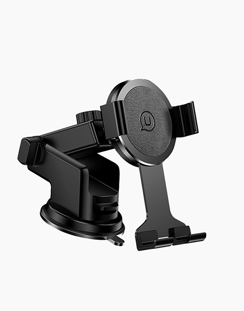 USAMS Dashboard 360 Rotation Sucker Car Phone Holder Stand Black
