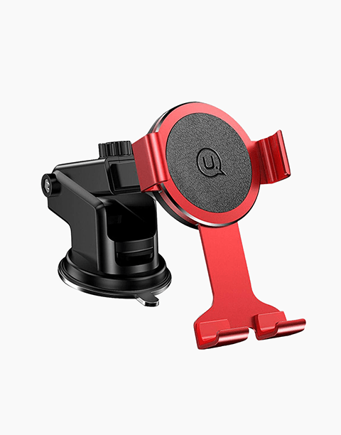 USAMS Dashboard 360 Rotation Sucker Car Phone Holder Stand Red