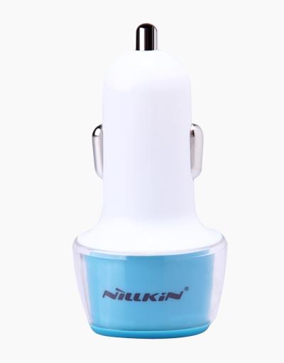 Jelly Car Charger Dual USB - Blue