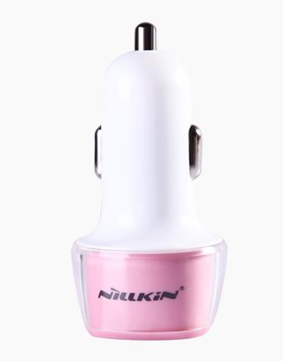 Jelly Car Charger Dual USB - Pink