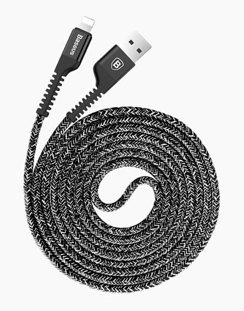 Confidant By Baseus Anti-break lightning Cable For iPhone/iPad 1.5Meter Black