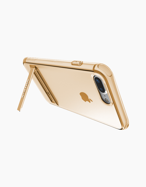 Nillkin Crashproof Series Clear Soft TPU Case with Kickstand For iPhone 7P | 8P - Gold