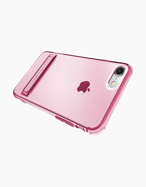 Nillkin Crashproof Series Clear Soft TPU Case with Kickstand For iPhone 7 - Rose