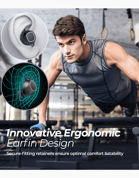 Mpow M30 TWS earbuds wireless headphones touch control - IPX8 water resistance - black