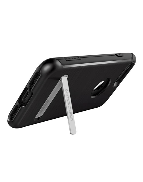 Black DUO Guard Series anti-shocks case for iPhone 7 by Smartkoshk, showing the protective rugged design and textured surface.