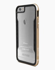 Smartkoshk iPhone 6 defense shield in gold, protective phone case with durable design and metallic finish.