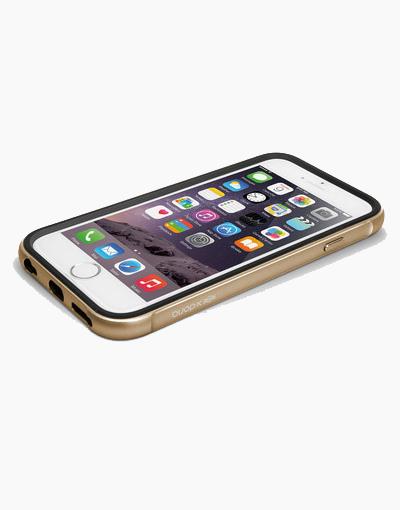 Smartkoshk iPhone 6 gold defense shield case with reinforced edges and sleek design, providing protection and style.