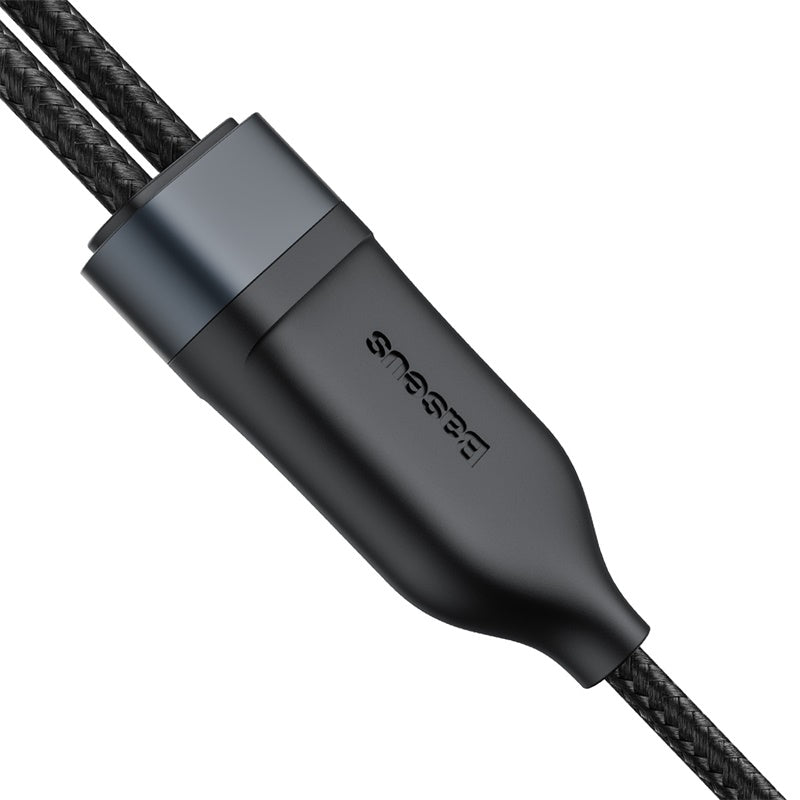 Baseus Flash Series 2 in 1 Fast Cable Type-C to C+C 100W 1.5m Black