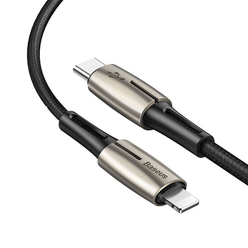 Baseus Waterdrop Cable Type-C to iP PD 18W 1.3m 50% in 30min Black