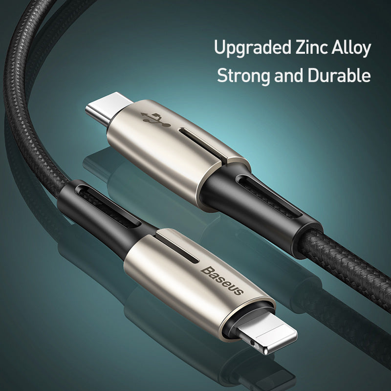 Baseus Waterdrop Cable Type-C to iP PD 18W 1.3m 50% in 30min Black
