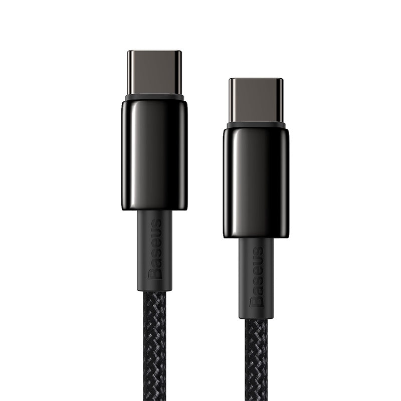 Baseus Tungsten Gold PD Fast Charging Cable Type-C to C 100W 2m - Black