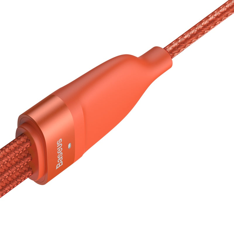 Baseus Flash Series 2 in 3 Fast Cable U+C to M+L+C 100W 1.2m Orange