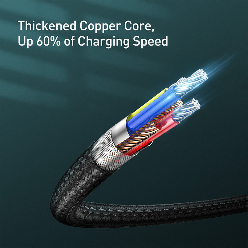 Baseus Waterdrop Cable Type-C to iP PD 18W 1.3m 50% in 30min Black