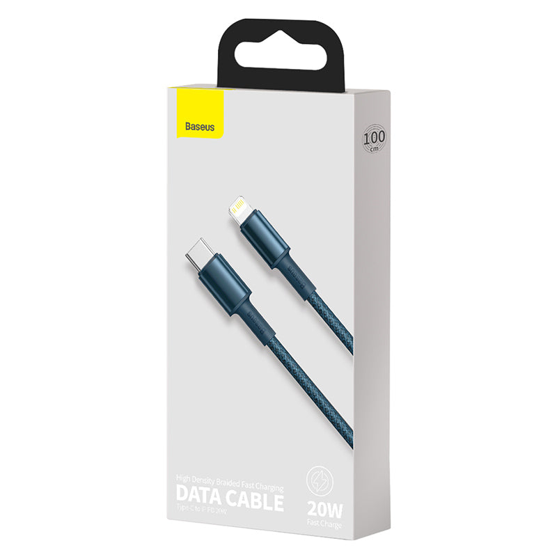 Baseus High Density Braided PD 20W Fast Cable Type-C to iP 2m Blue