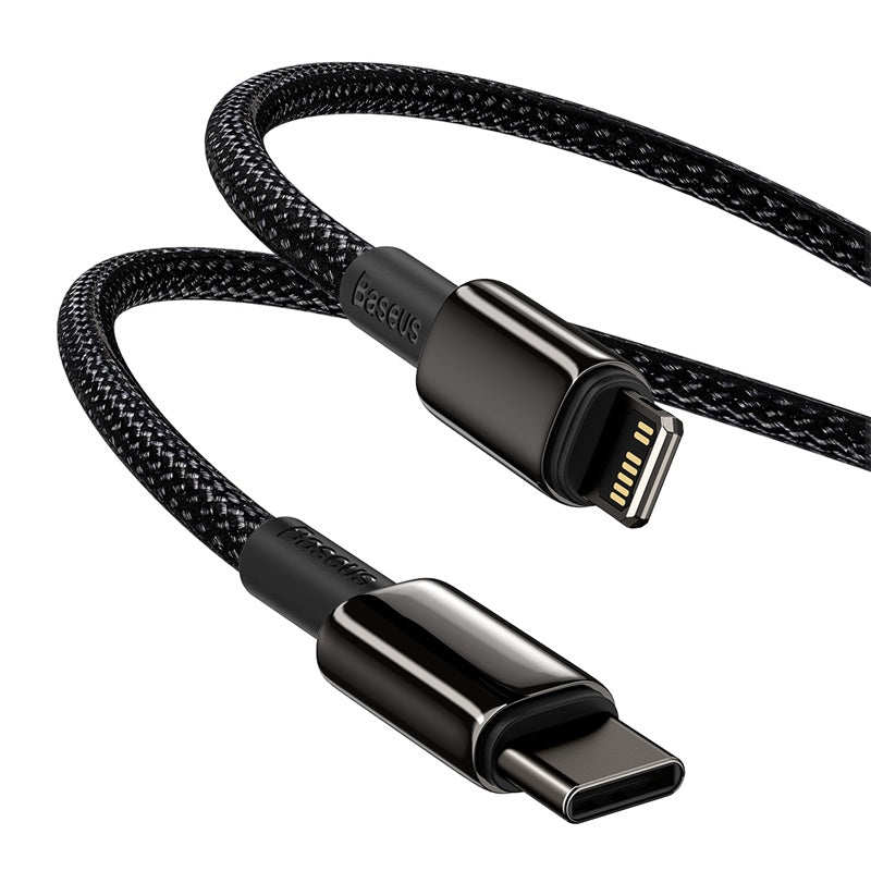 Baseus Tungsten Gold PD 20W Fast Cable Type-C to iP 1M - Black
