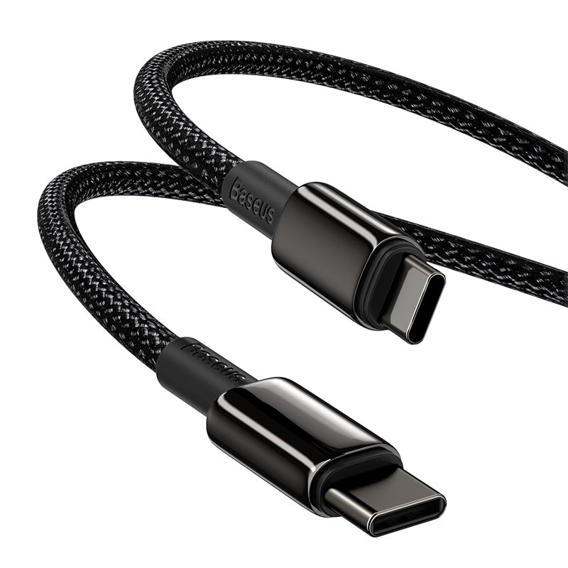 Baseus Tungsten Gold PD Fast Charging Cable Type-C to C 100W 2m - Black