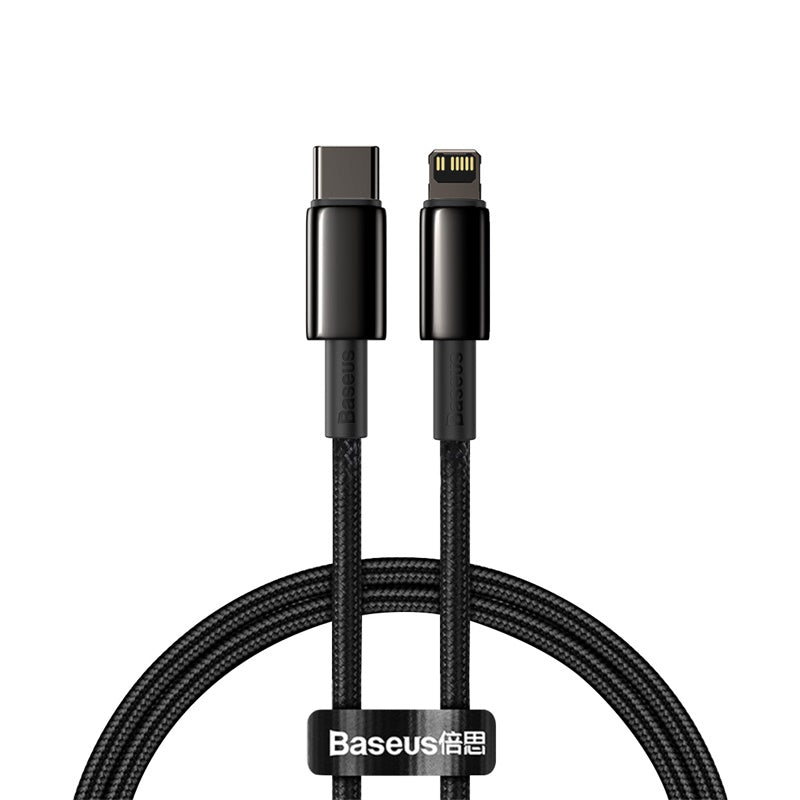 Baseus Tungsten Gold PD 20W Fast Cable Type-C to iP 2M - Black