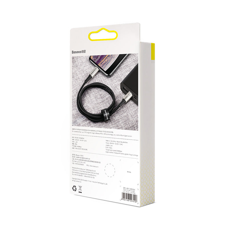 Baseus Waterdrop Cable Type-C to iP PD 18W 1.3m 50% in 30min Black