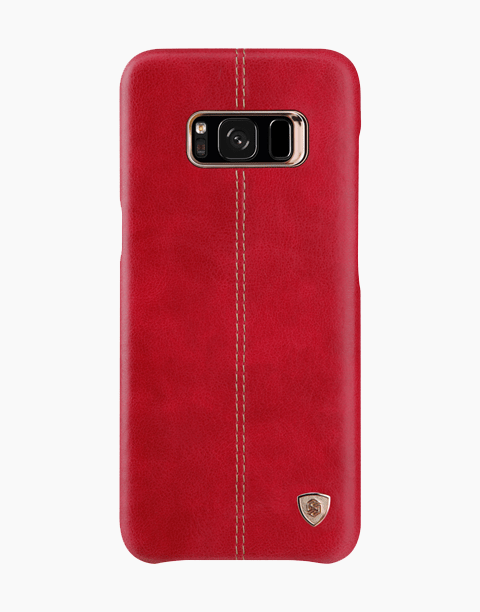 Nillkin Englon Series Premium Leather Slim Back Cover for Galaxy S8 - Red